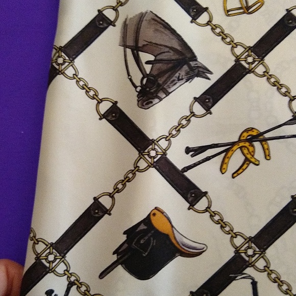 S'MaxMara silk sleeveless vacation print blouse size 4 - Picture 8 of 10